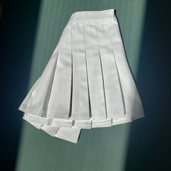 Mamba Jeans Dresses & Skirts - Mamba Jeans White Pleated Skirt